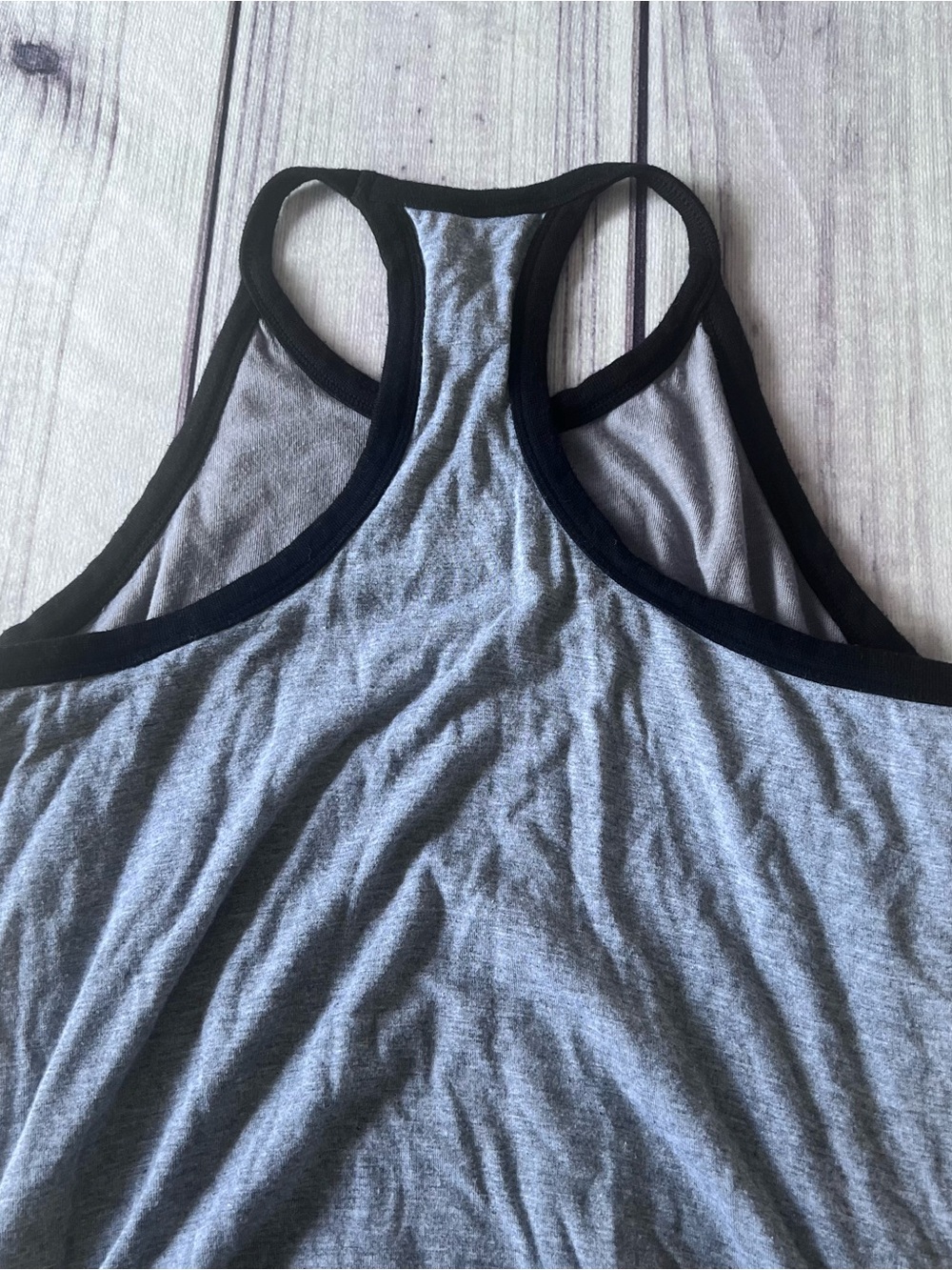 Fabletics Grey Racerback Ruched Midi Dress - Picture 6 of 9